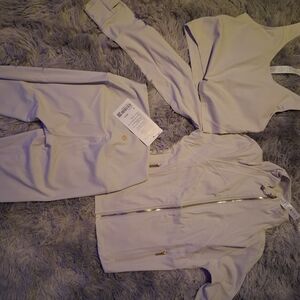 Lululemon Athletica Cream Jumpsuit Set
